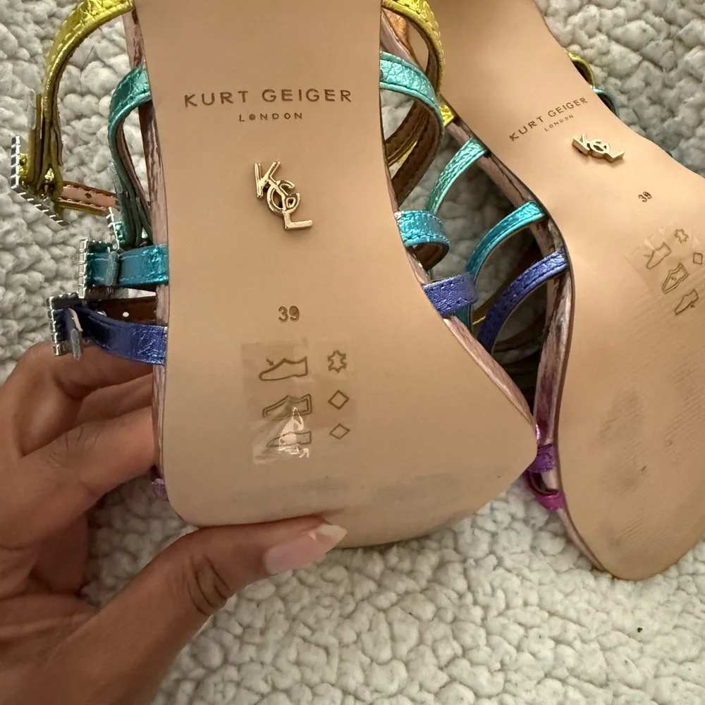 Kurt Geiger Women's Multicolor Strappy Heels - Picture 3 of 7